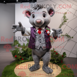 Mascot character of a Gray...
