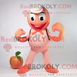 Mascot character of a Peach...