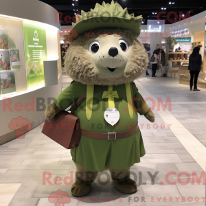 Mascot character of a Olive...