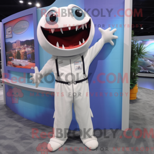 Maskot karakter af en hvid...