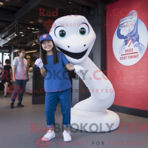 Mascot character of a White...