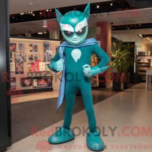 Mascot character of a Teal...