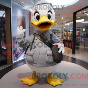 Mascot character of a Gray...