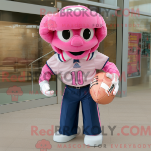 Mascot character of a Pink...