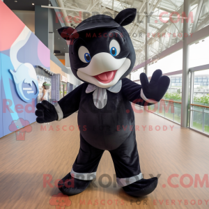 Mascot character of a Black...