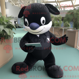 Mascot character of a Black...