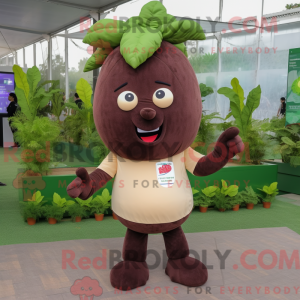 Mascot character of a Brown...