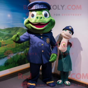 Mascot character of a Navy...