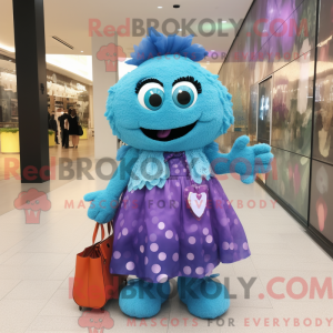 Mascot character of a Blue...