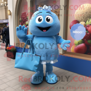 Mascot character of a Blue...