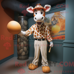 Mascot character of a Peach...