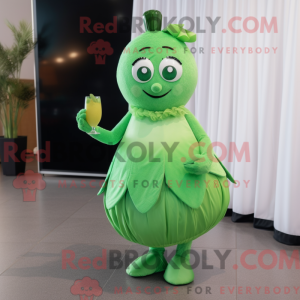 Mascot character of a Green...