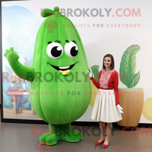 Mascot character of a Green...