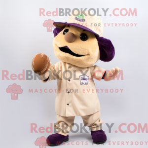 Mascot character of a Beige...