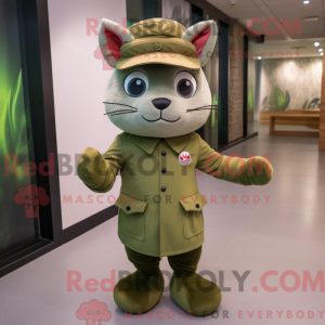 Mascot character of a Olive...