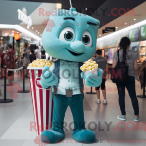 Mascot character of a Teal...