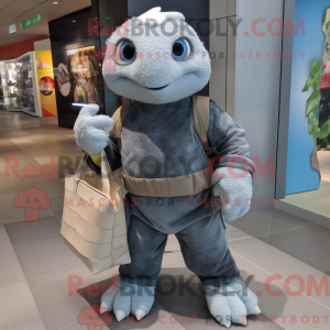 Mascot character of a Gray...