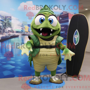 Mascot character of a Olive...