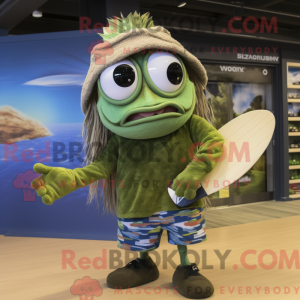 Mascot character of a Olive...