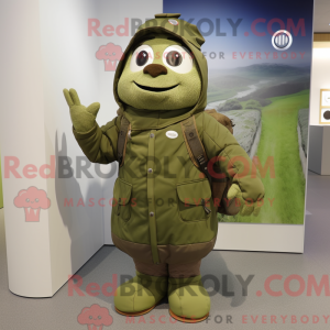 Mascot character of a Olive...