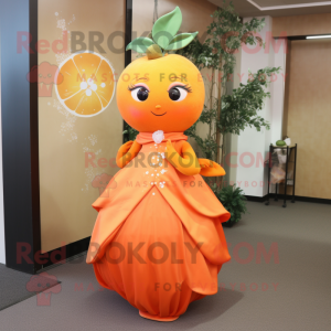 Orange plommon maskot...