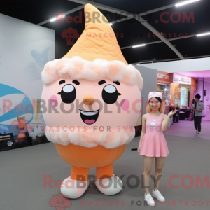 Mascot character of a Peach...