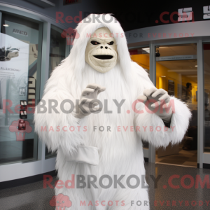 Mascot character of a White...