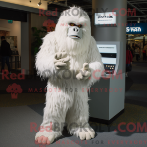 Mascot character of a White...