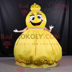 Postava maskota citronově...