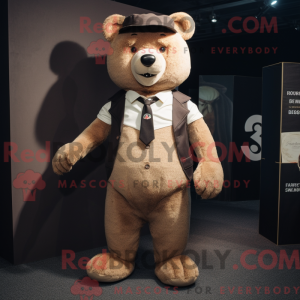 Personnage mascotte d ours...