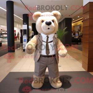 Personnage mascotte d ours...