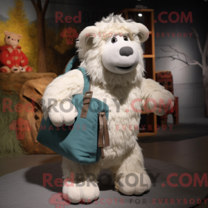 Mascot character of a White...