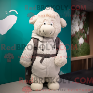 Mascot character of a White...