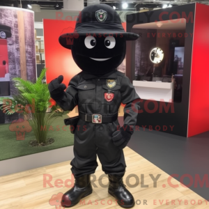 Mascot character of a Black...