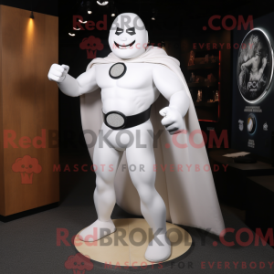 Maskot-karakter av en hvit...