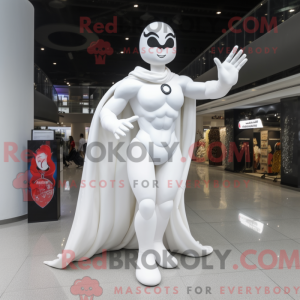 Maskot-karakter av en hvit...