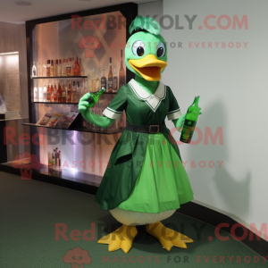 Mascot character of a Green...