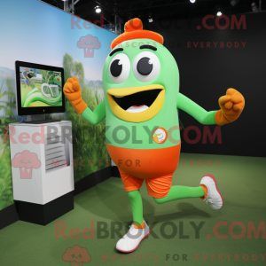Mascot character of a Green...