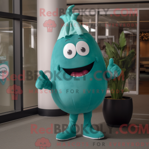 Mascot character of a Teal...