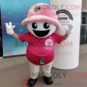 Mascot character of a Pink...