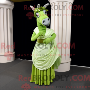 Postava maskota Lime Green...
