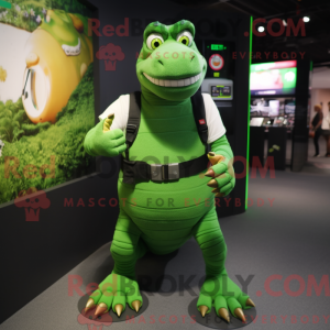 Mascot character of a Green...