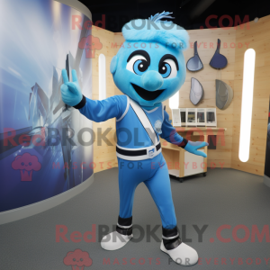 Mascot character of a Blue...