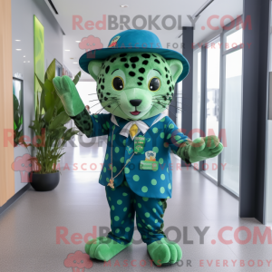 Mascot character of a Green...