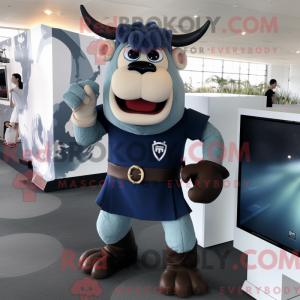 Mascot character of a Navy...