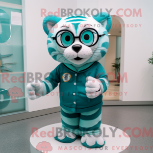 Mascot character of a Teal...