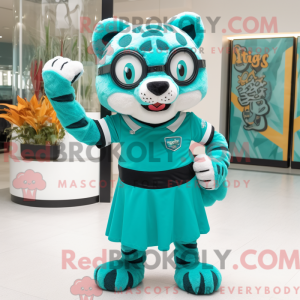 Postava maskota Teal Tiger...