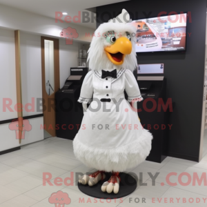 Mascot character of a White...