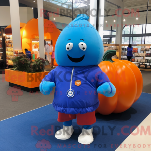 Mascot character of a Blue...