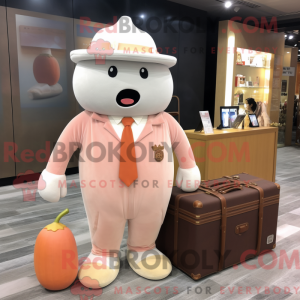 Mascot character of a Peach...